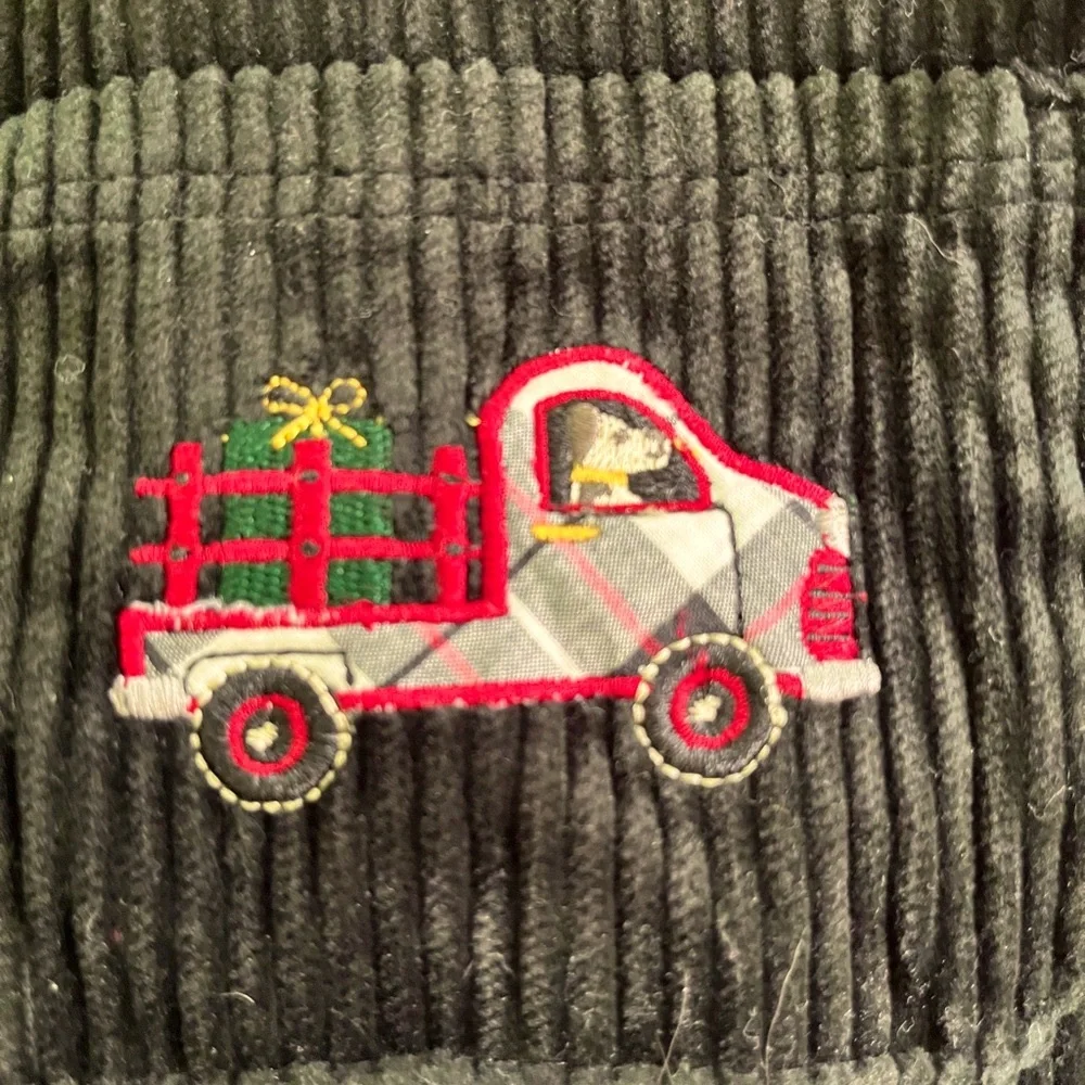 The Children’s Place Corduroy Christmas Overalls 18M